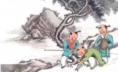 稚子弄冰古诗视频,童趣盎然,诗意盎然的冬日画卷